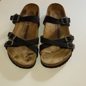 EUC Birkenstock Black Franca Sandals